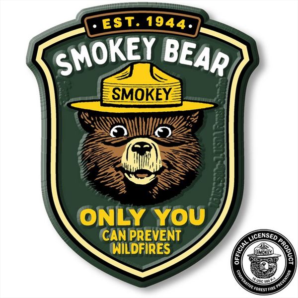 SMKY105 Smokey Bear 'Only You' Badge Magnet